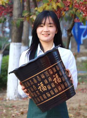 客厅树脂仿陶瓷花盆特大号加厚塑料家用发财树专用盆景盆种果树盆