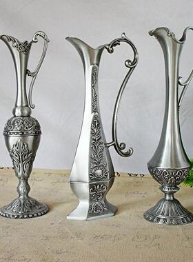 花瓶金属工艺品古锡复古家居