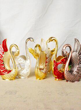 天鹅水果叉收纳厨房时尚创意金属