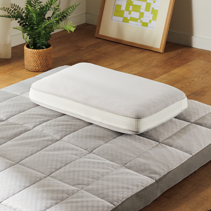 NITORI宜得利家居 家用床品卧室枕头套透气枕可调节高度枕头