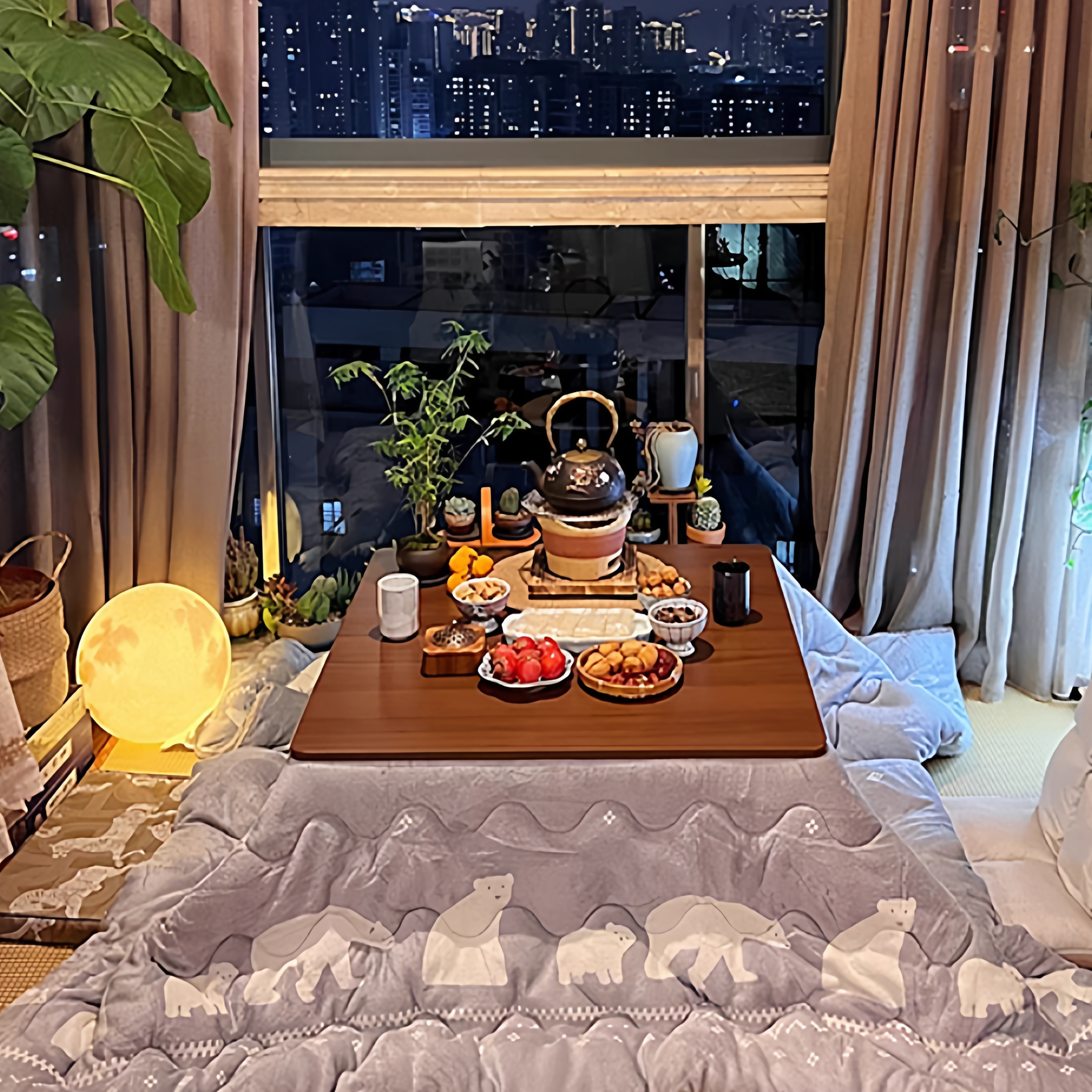 NITORI暖脚神器新款日式暖桌