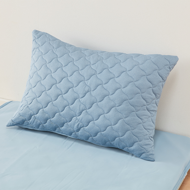 NITORI宜得利家居 A类可水洗枕头套简约纯色夹棉单个枕罩透气枕套