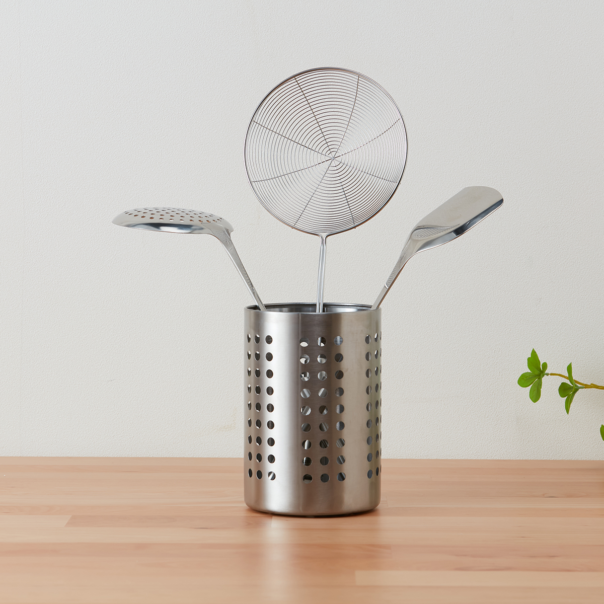 NITORI宜得利家居不锈钢沥水筷筒