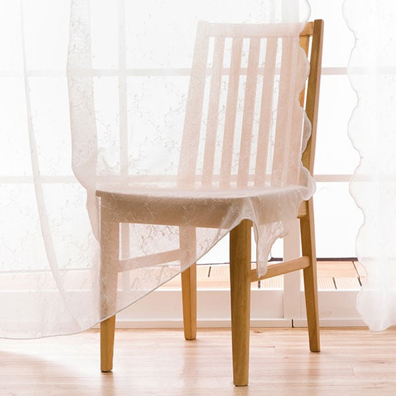 NITORI宜得利家居卧室公主风梦幻纯洁阳台半定制 EO窗纱 卡鲁米亚