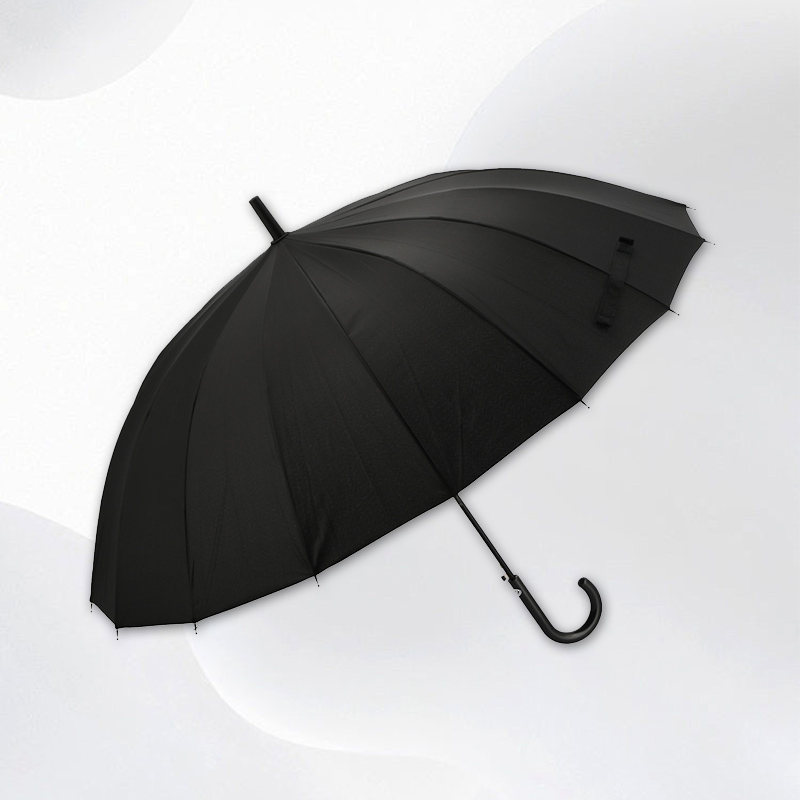 NITORI宜得利家居太阳伞遮阳伞晴雨伞防晒6骨自动开闭折叠伞黑色