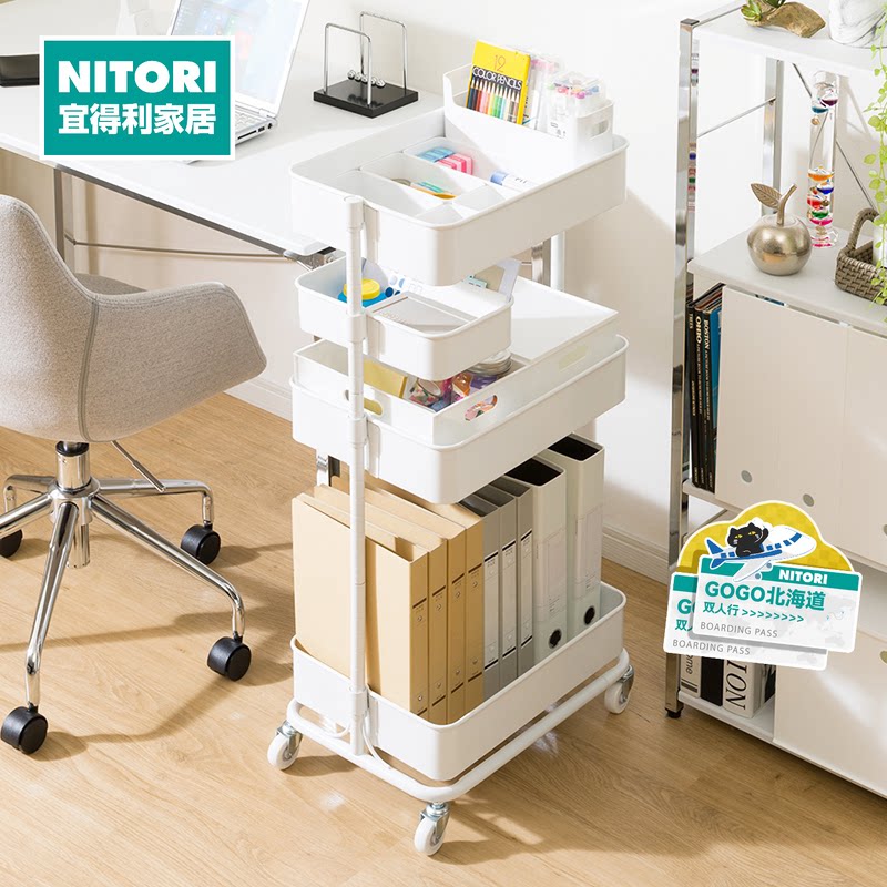 NITORI宜得利家居厨房便携家用收纳可移动手推车TOROLLEY4