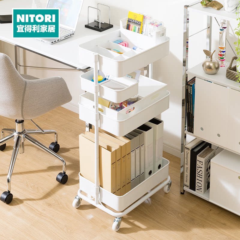 NITORI宜得利家居厨房便携家用收纳多功能可移动手推车TOROLLEY4
