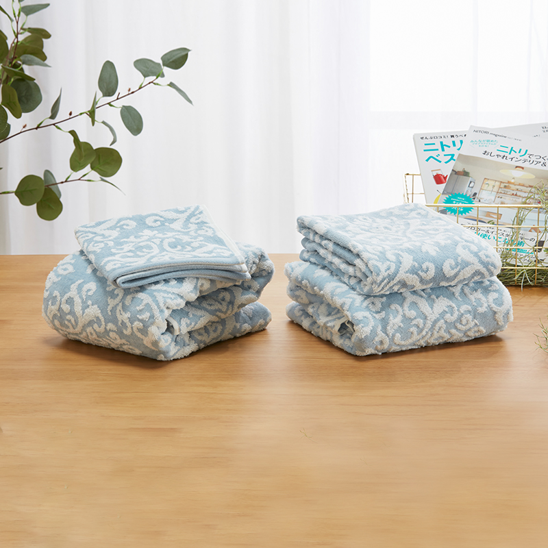 NITORI通用小浴巾大马士