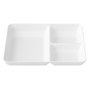 NITORI宜得利家居日式餐盘饭碗平盘家用分格午餐盘 两面拨水加工