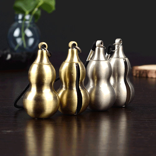 【祝融】海豚万次火柴金属葫芦户外迷你打火机便携钥匙扣挂坠防风