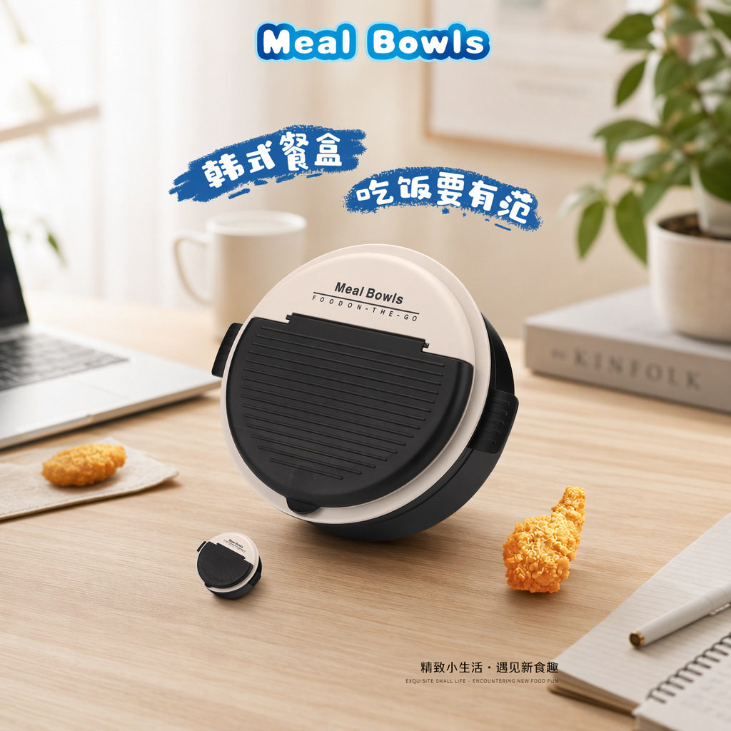 范饭盒不锈钢便携餐饮外卖泡面碗带盖便当盒微波炉加热创意便当盒