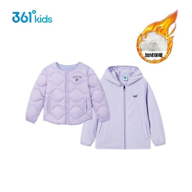 361°童装棉服女童上衣两件套