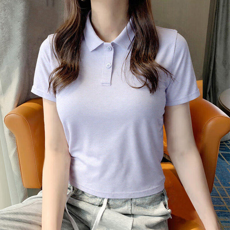 361°翻领短袖POLO衫透气女装