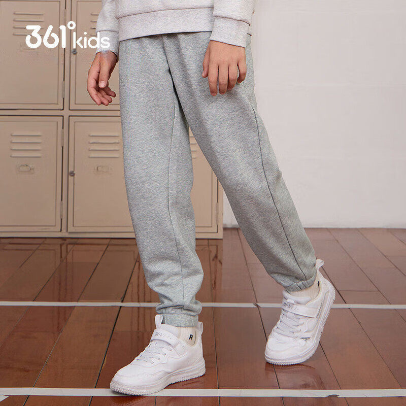 361°童装针织长裤男女童运动裤2026春季小中大童户外束脚裤子