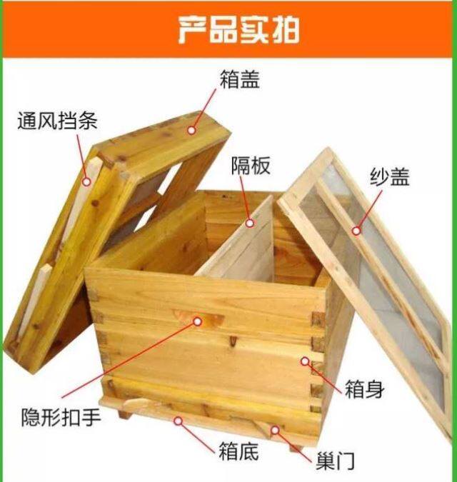箱养蜜蜂的箱子养蜂n中具工锋蜂蜜养全套标准中蜂蜜蜂用具箱蜂