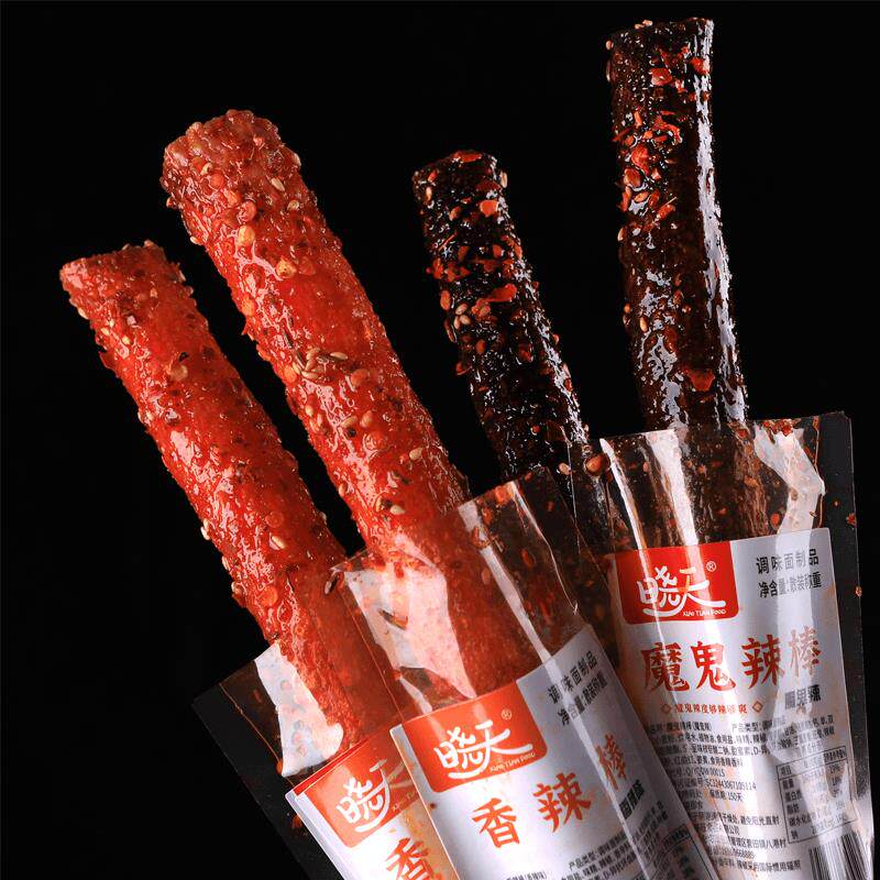 【一根大长筋】爆辣口味香辣口味美味好吃的零食推荐湖南特产