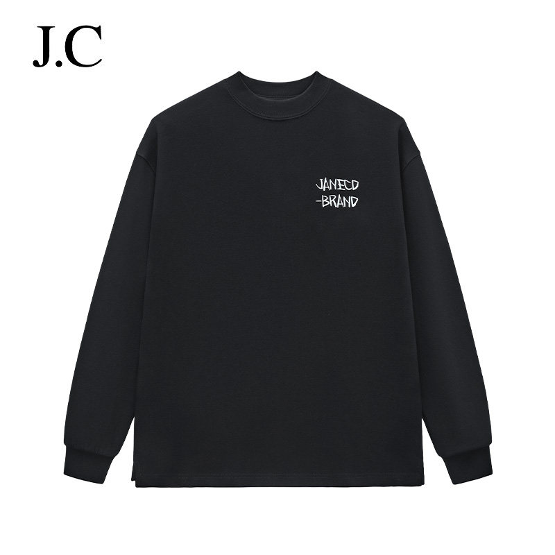 J.C/简裁美式长袖T恤秋冬打底衫