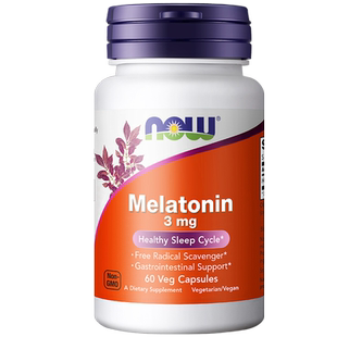NOW 诺奥melatonin褪黑素片退黑素睡眠片松果体助眠