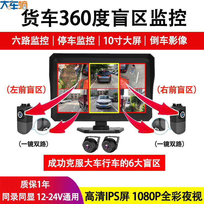 四路监控记录仪24v倒车影像360