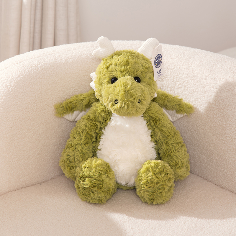 绿色小飞龙公仔可爱玩偶