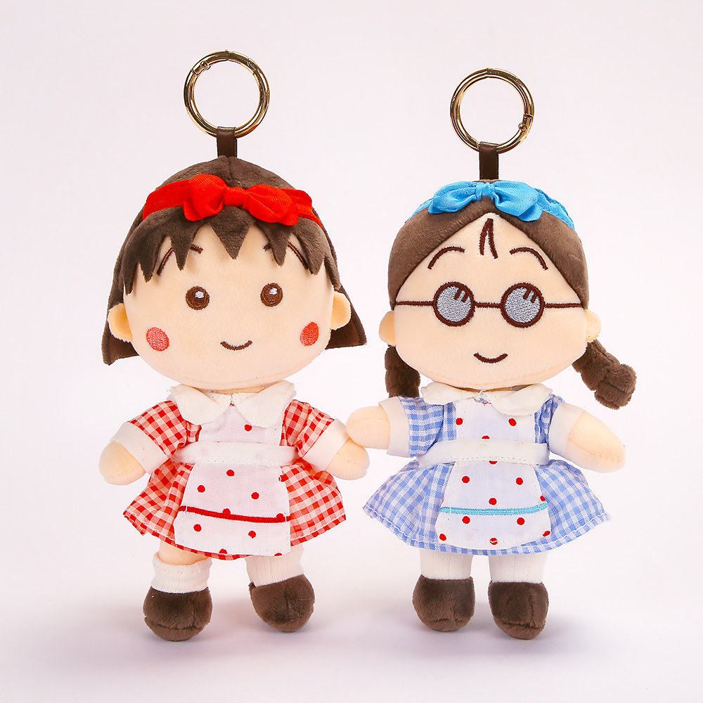 正版樱桃小丸子玩偶背包包挂件饰毛绒玩具钥匙扣公仔送女生日礼物