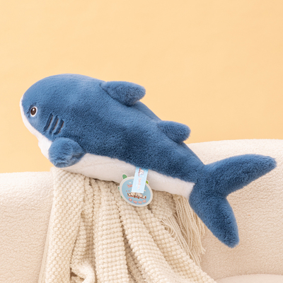 正版海洋系列公仔鲨鱼玩偶鲸鱼公仔海豹毛绒玩具儿童睡觉抱枕礼物