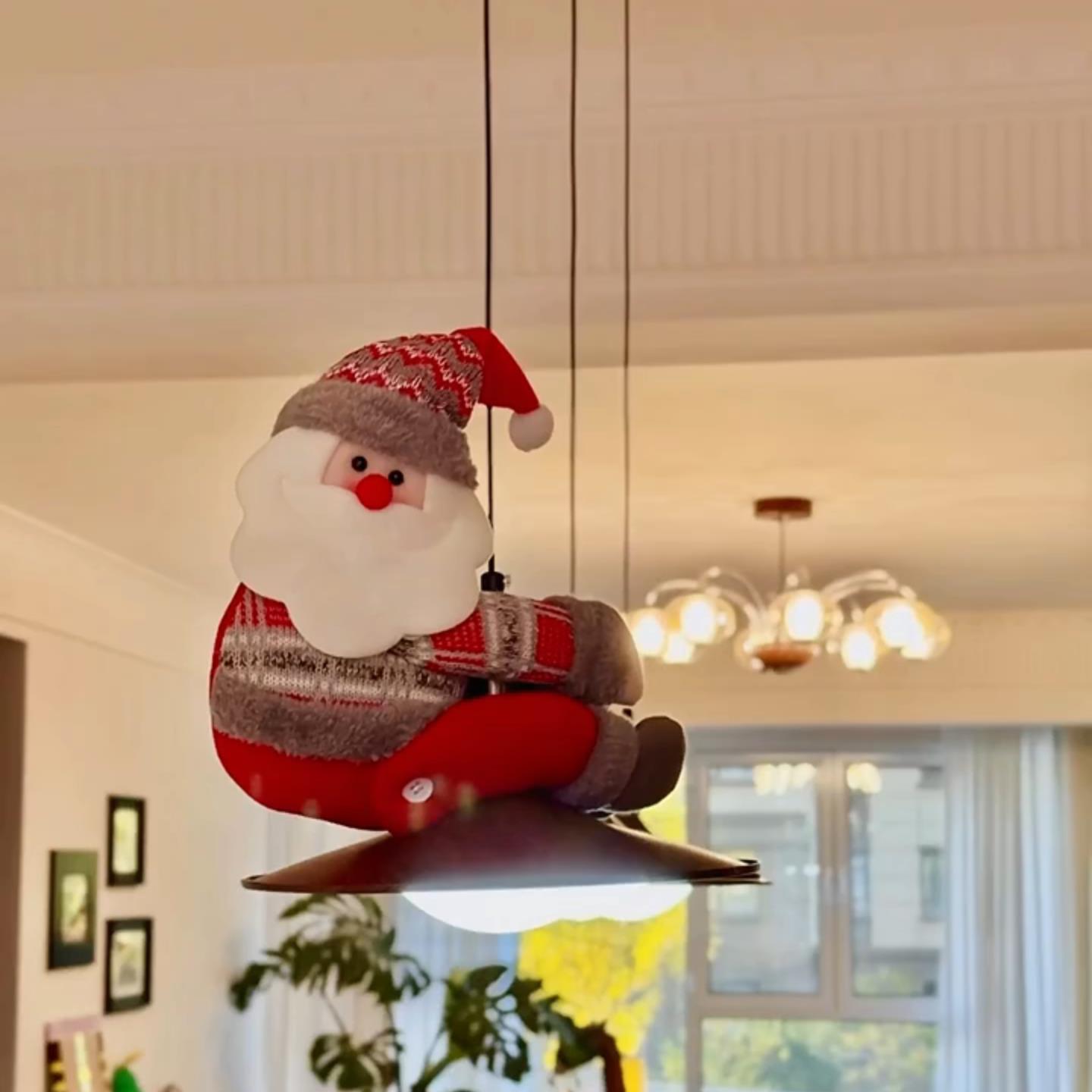 圣诞老人窗帘捆绑带装饰