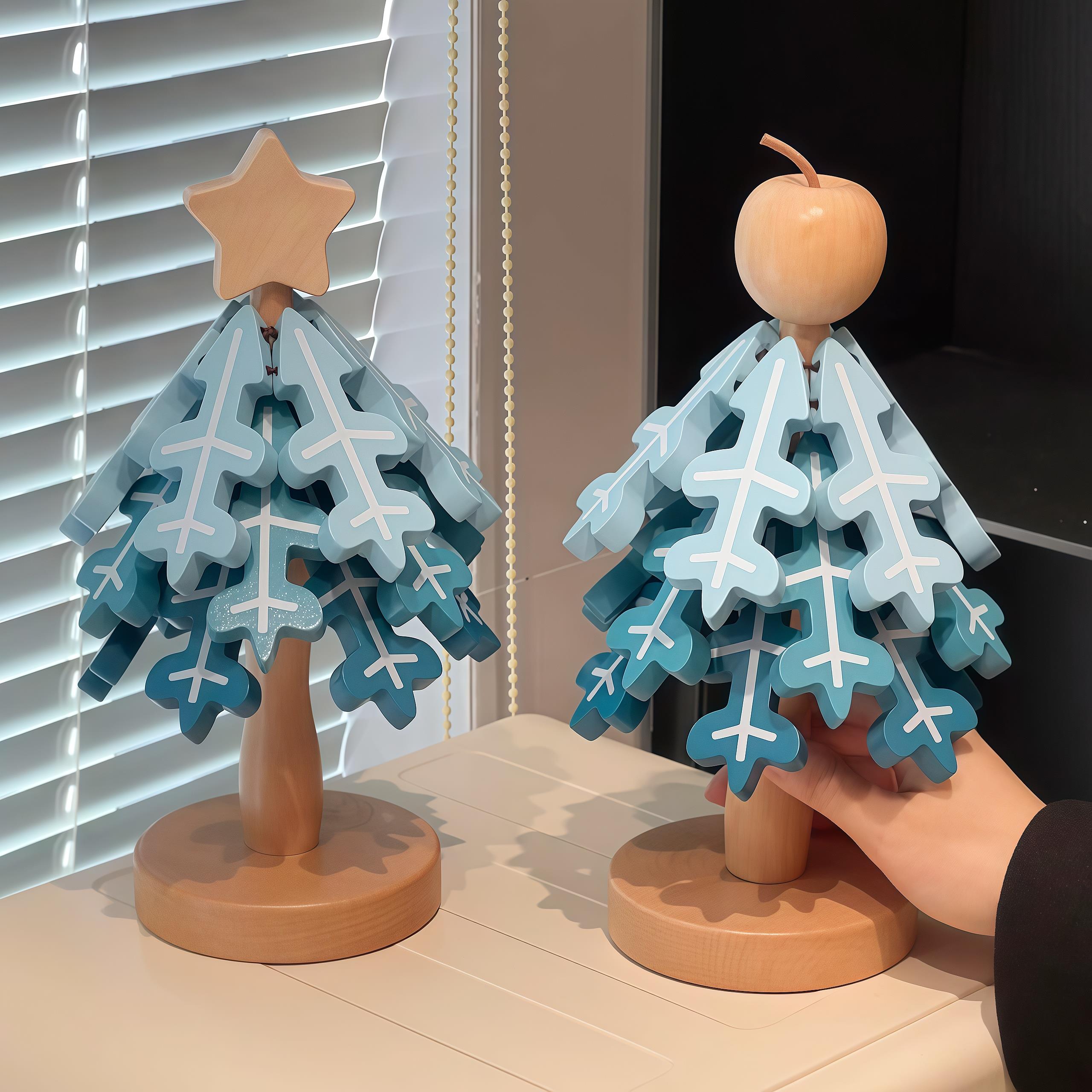 雪花圣诞树隔热垫餐桌垫