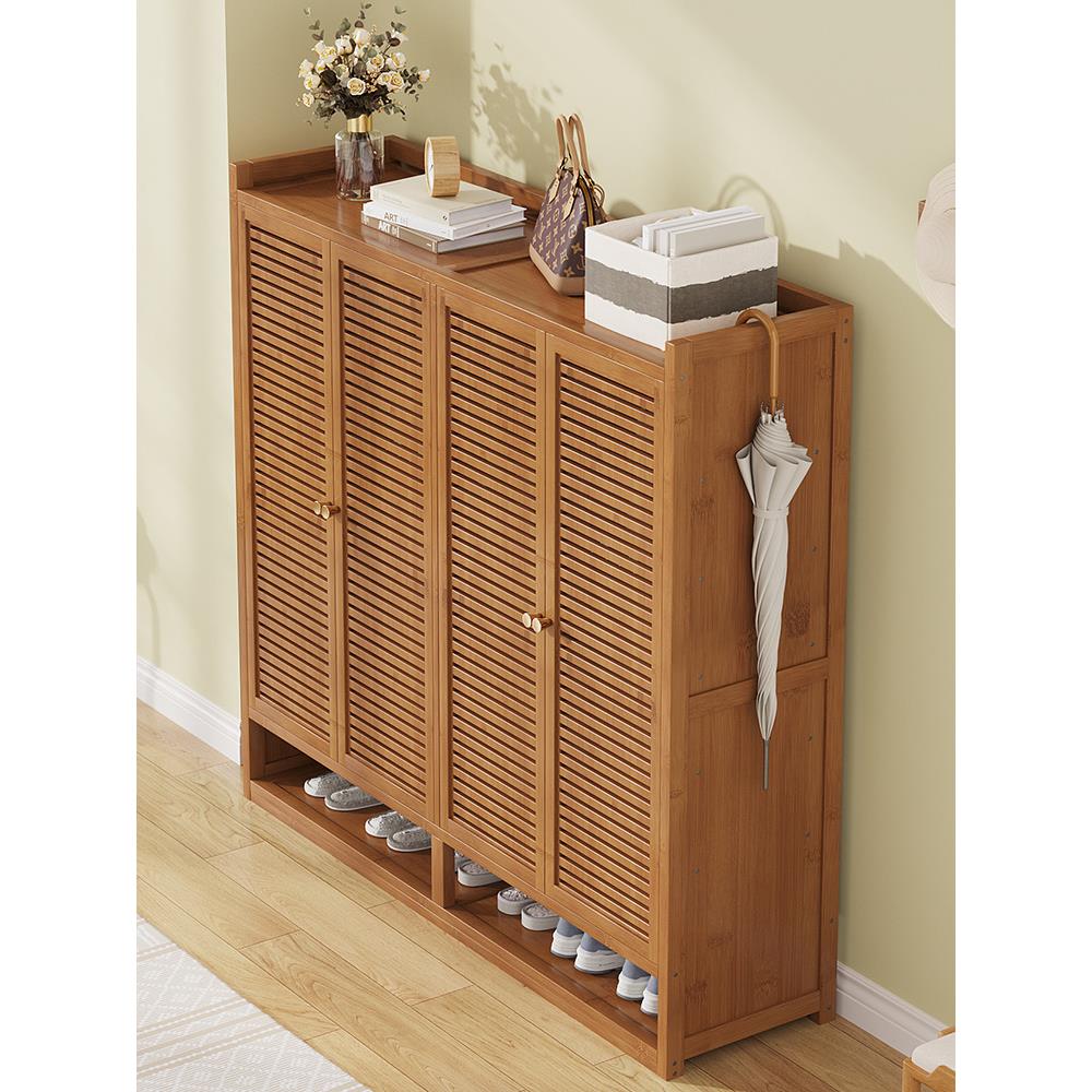 2025新款入门鞋柜门外走廊用带门鞋柜家用门口外多层鞋架神器大室