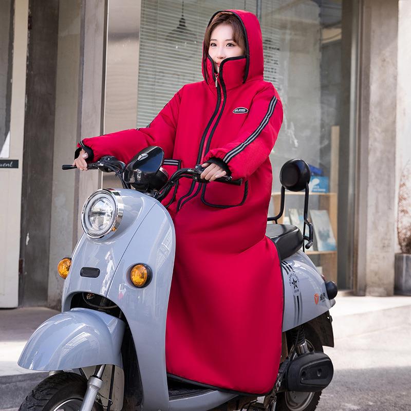防水防寒电车挡风被2025新款冬加厚防水冬季新款挡风衣加绒加厚大