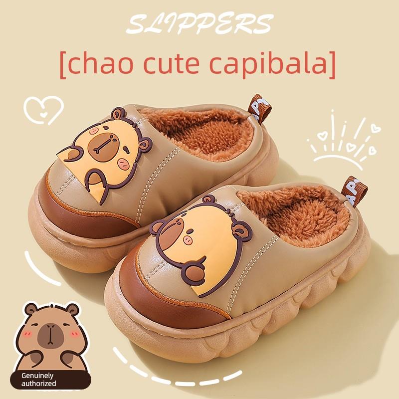 儿童棉拖鞋2025新款冬季新款男女童卡通居家户外亲子防水防滑棉拖