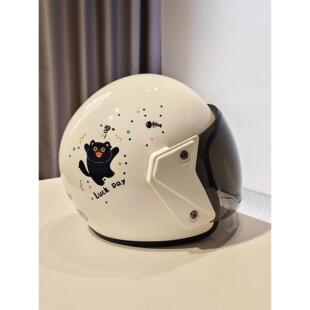 女款头盔2025新款冬季头盔女保暖3C认证新国标可爱女高颜值防晒秋