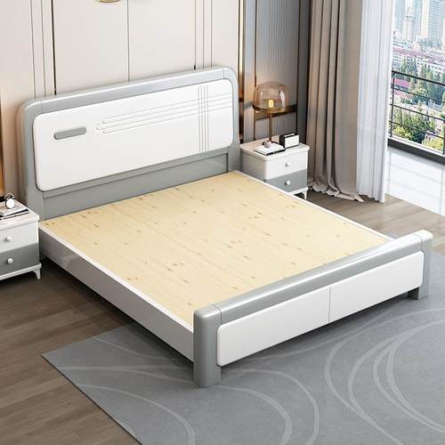 180cmx200cm双人床实木床现代简约1.8米主卧北欧双人1.5出租房经