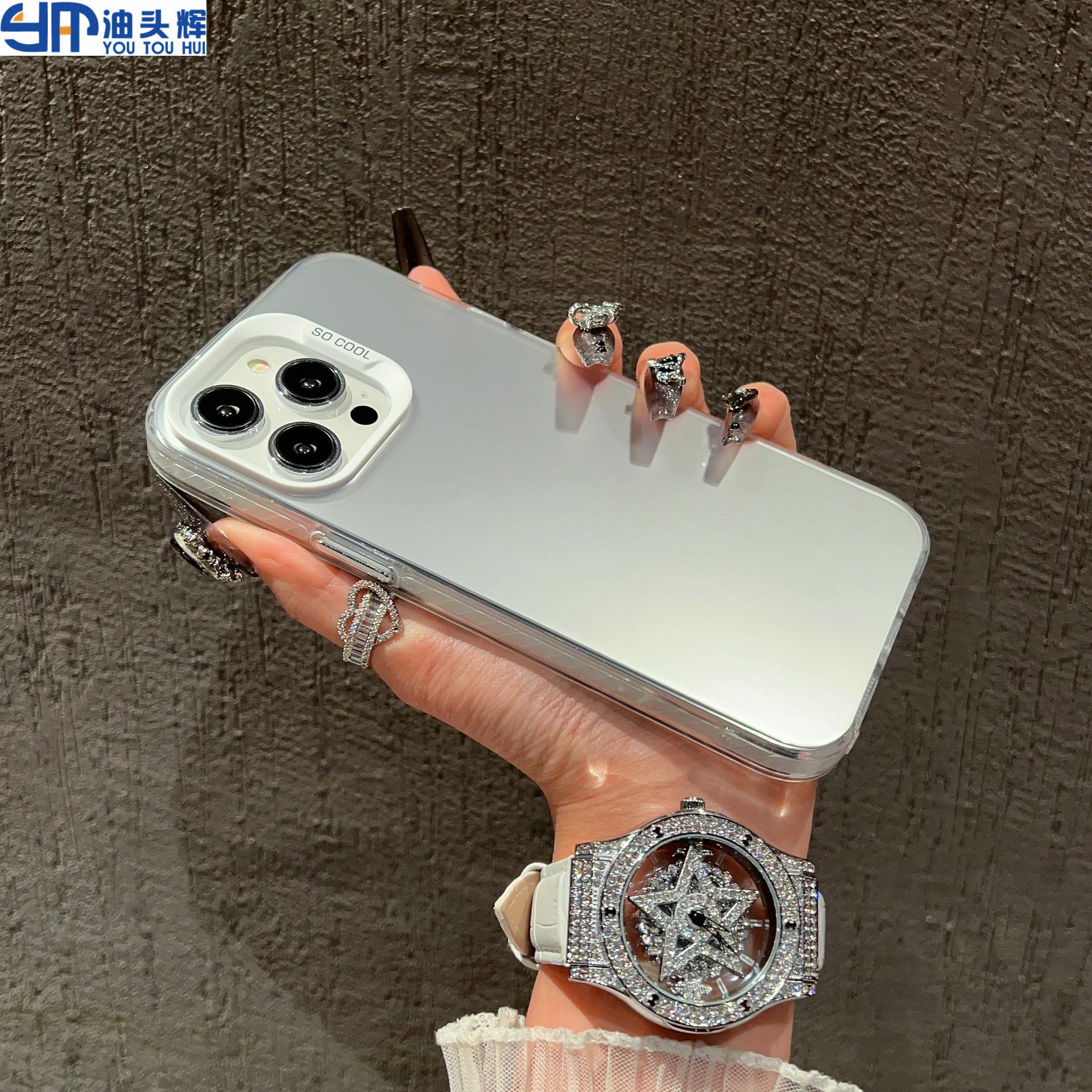 适用于16promax新机手机壳高颜值苹果手机壳苹果15手机壳IP16彩绘IP13磨砂IP12防摔IP15PRO双层IMD彩银壳新款