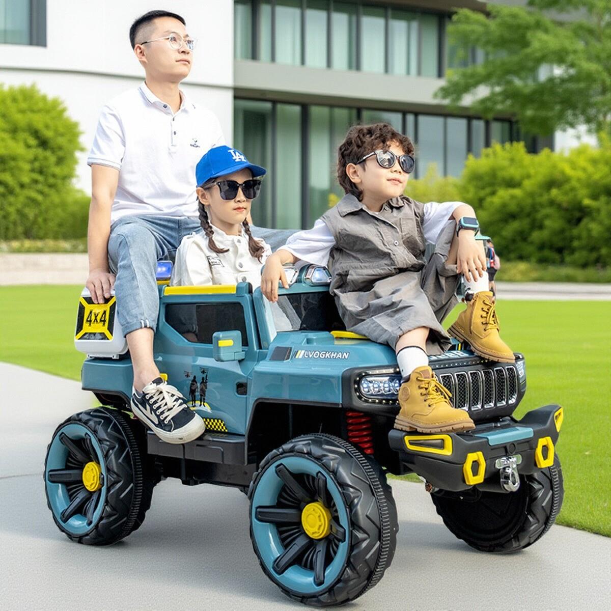 大型电动玩具车儿童可坐大人电动车男女小孩四轮遥控汽车充电自驾