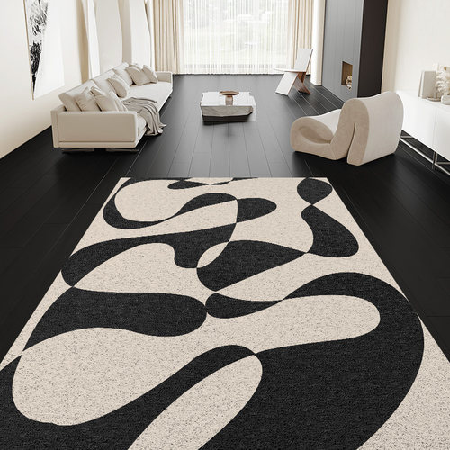 丝圈地垫轻法式黑石入户门垫子简约轻奢客厅进门地毯户外门口脚垫