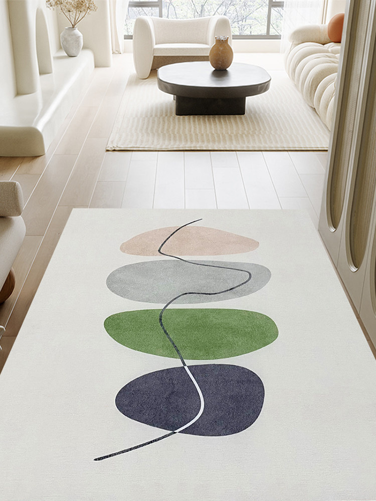 PVC 侘寂风免洗皮革入户门地垫玄关地毯家用轻奢大门口进门脚垫子