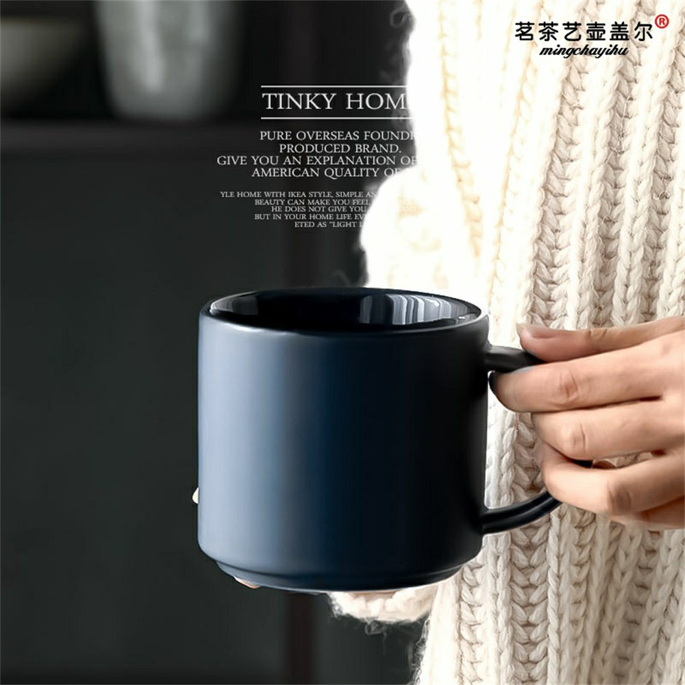 INS简约杯子北欧马克杯水杯陶瓷 大容量套装创意 咖啡杯家用欧式