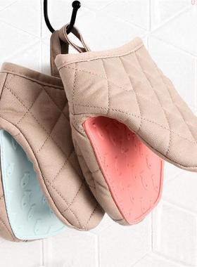 One Piece Silicone Anti-scalding Oven Gloves Mitts Kitchen S