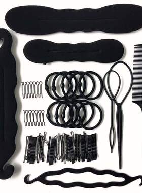 79pcs/set hair accessories braider donut hair clips for wome