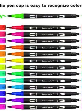 fineliner drawin watercolor marker pens dual tip brush pen