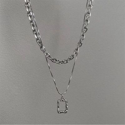 Fashion Unisex Multilayer Hip Hop Long Chain Necklace For