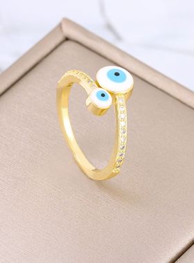 NewIn Trendy Devil's Eye Finger Rings For Women Design Sense