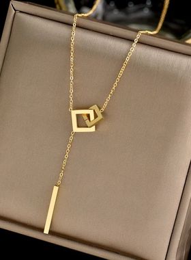 Fashion Luxury 316L Titanium Steel Heart Love Flower Square