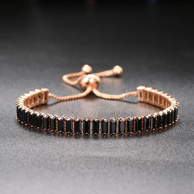 Black Crystal Tennis Bracelets for Women & Men Luxury Iced