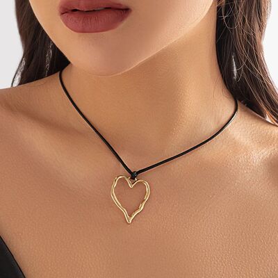 Ingemark Vintage Black Leather Braid Wax Cord Chain
