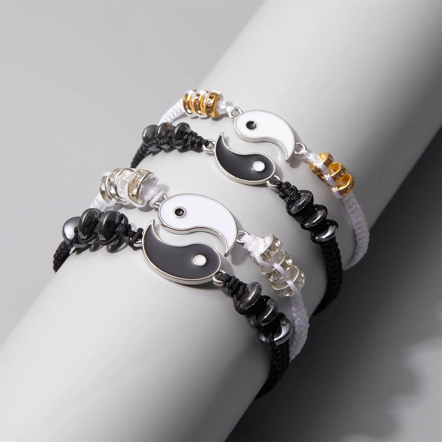 2Pcs/set New Friendship Braided Bracelet for Women Men Best