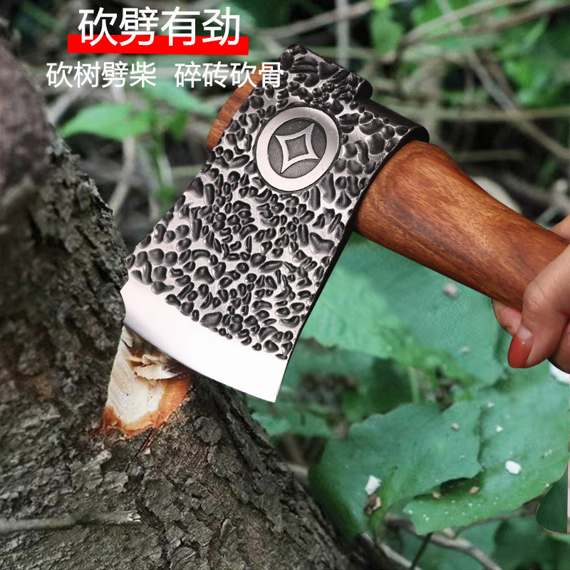 户外野外劈柴大砍工兵斧探险多功能斧头开刃战术露营斧头工具