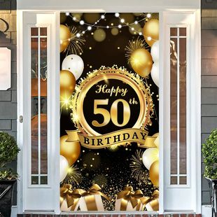 Backdrop Background Banner Happy Man Birthday For Napki 50th