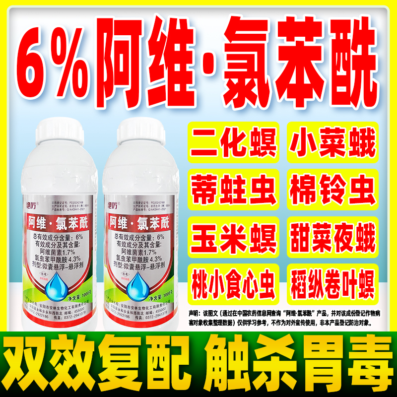 阿维氯苯酰苹果桃小食心虫杀虫剂